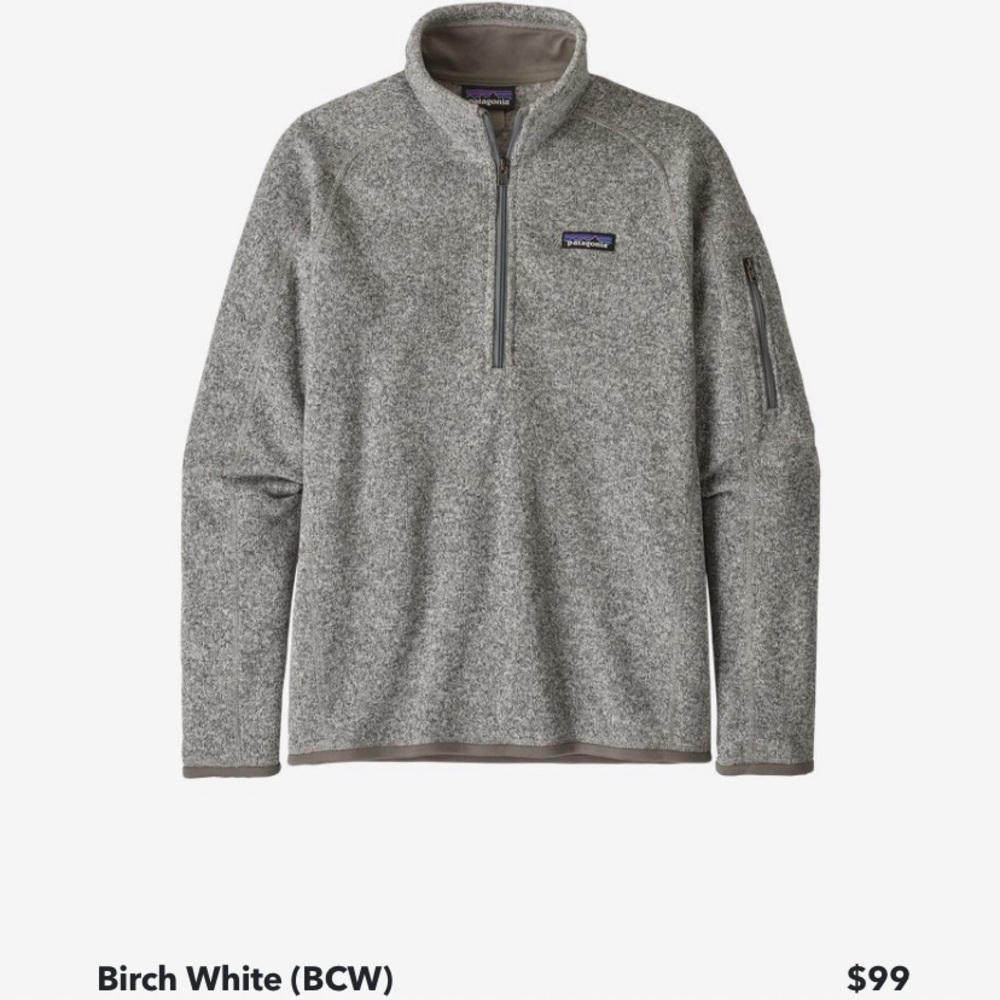 Patagonia women’s better sweater 1/4 zip fleece